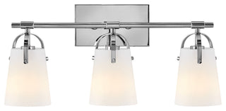 Hinkley Foster Medium Three Light Vanity, Chrome