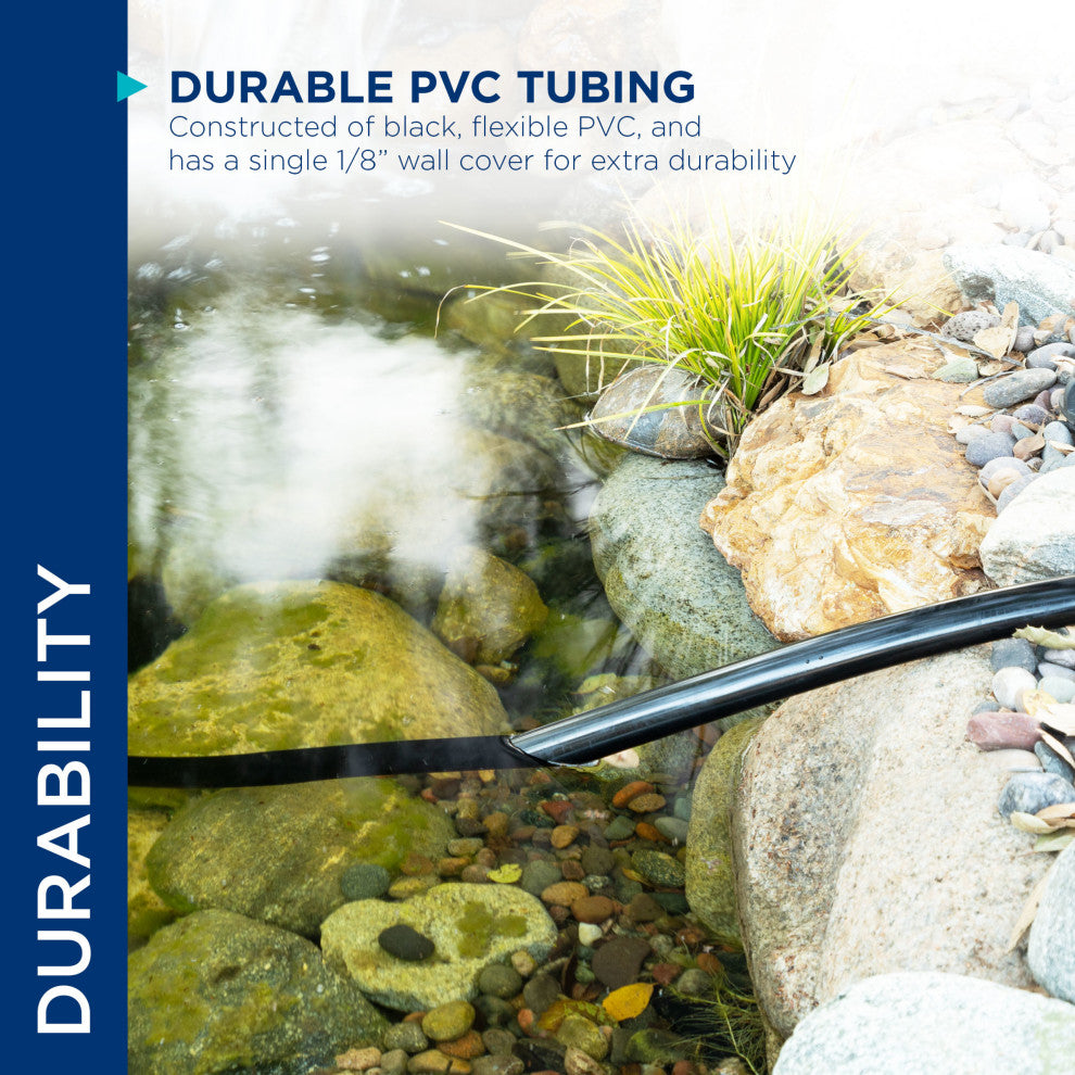 Alpine Wall PVC Black Tubing, 5.91"Tall