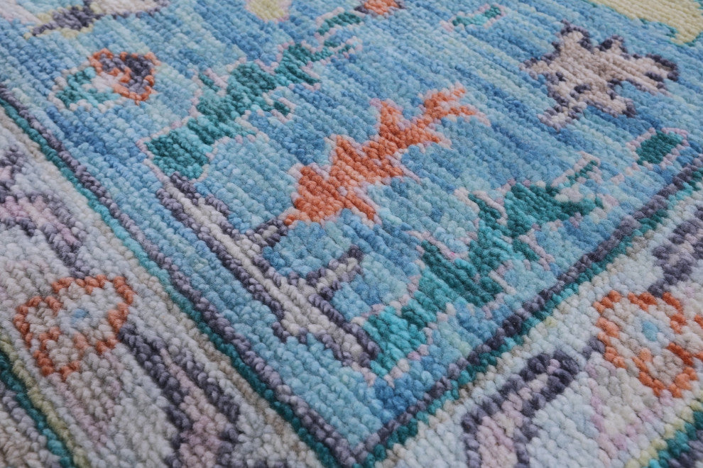 10' 3" X 14' 2" Turkish Oushak Hand Knotted Wool Rug - Q13276