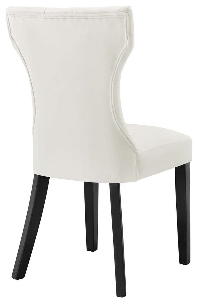 Silhouette Performance Velvet Dining Chairs - Set of 2