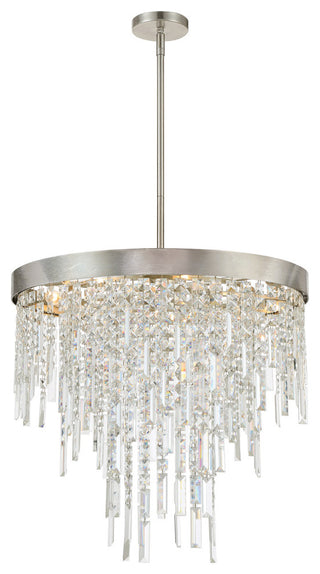 Crystorama Lighting Group WIN-216-CL-MWP Winfield 6 Light 24"W - Antique Silver