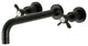 KS8020BEX Two-Handle Wall Mount Tub Faucet, Matte Black