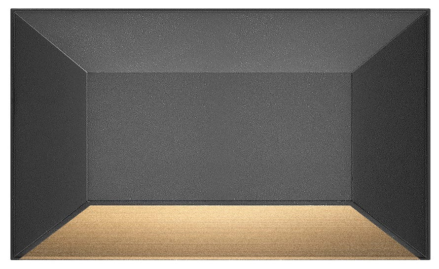 Hinkley Nuvi Medium Rectangular Deck Sconce, Black