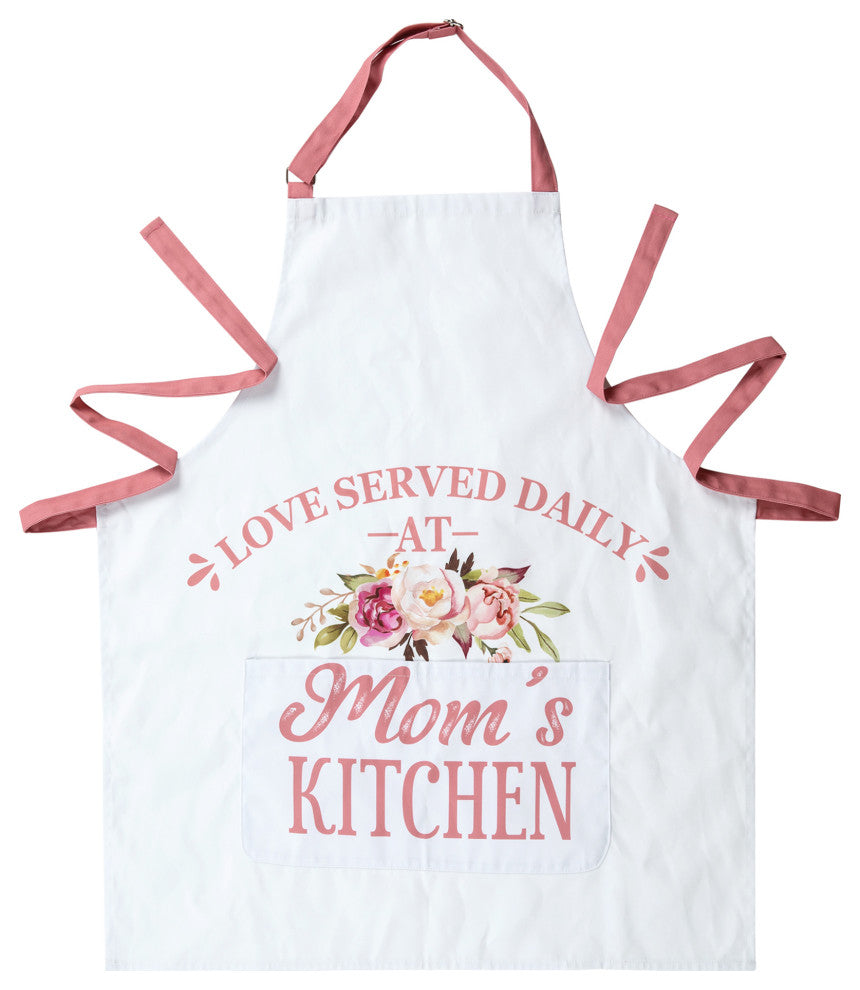 31.25" Faux Burlap Mother's Day Apron