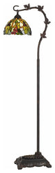 60W Cotulla Downbrdige Tiffany Metal Floor Lamp