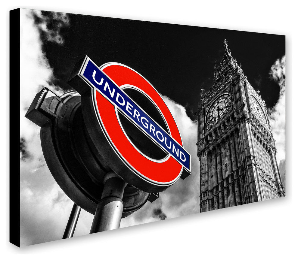 Philippe Hugonnard 'Underground London' Canvas Art, 24"x16"