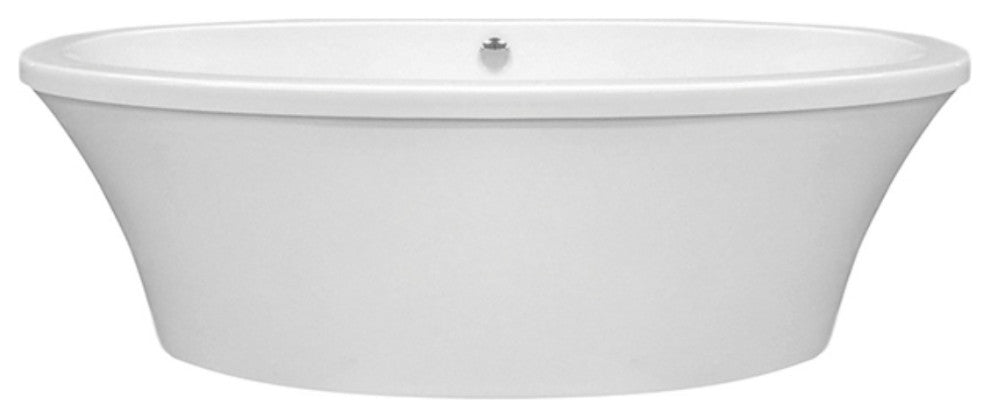 Freestanding Soaking Bath, White 66x36.75x21.75