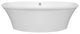 Freestanding Soaking Bath, White 66x36.75x21.75