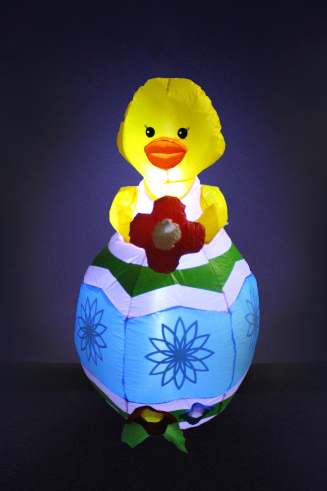 Baby Chick With Flower, 4'
