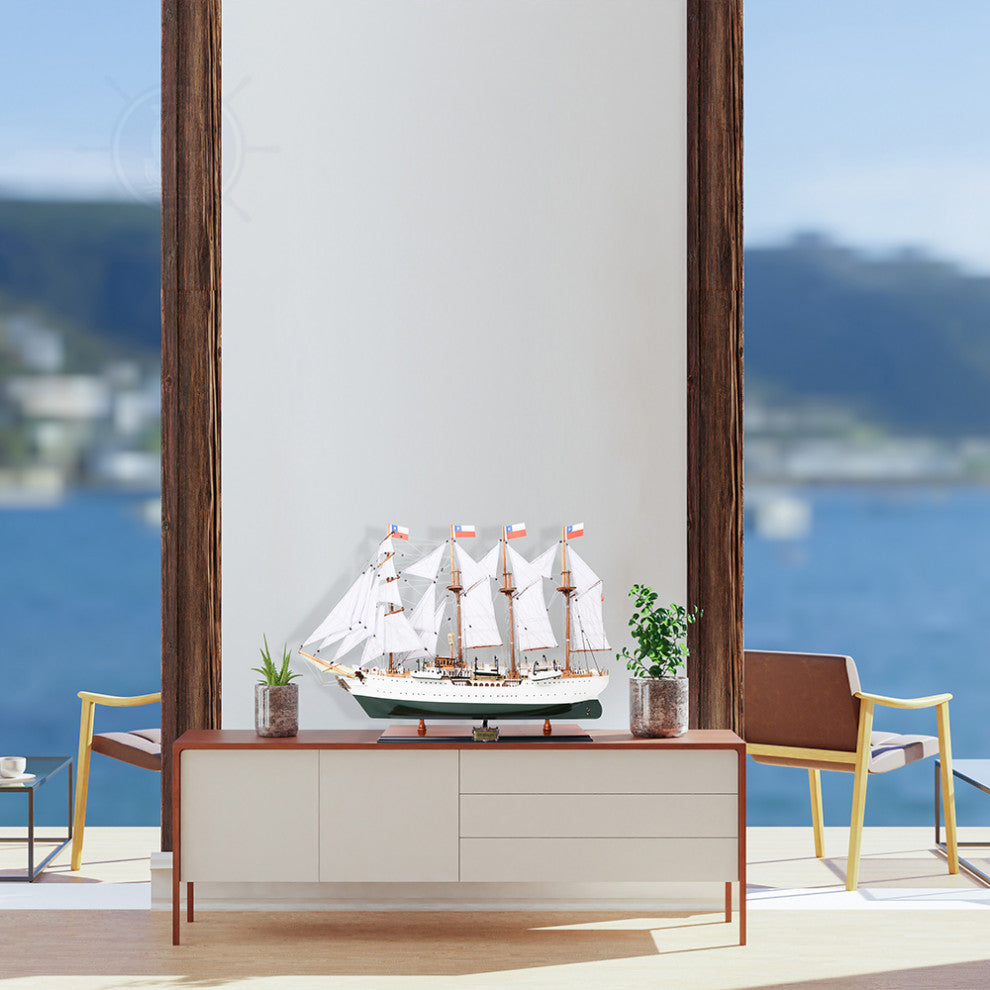 Esmeralda Painted Museum-quality Fully Assembled Wooden Model Ship