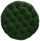 Sorra Home Indoor Hunter Green Round Papasan Cushion 44x44x4