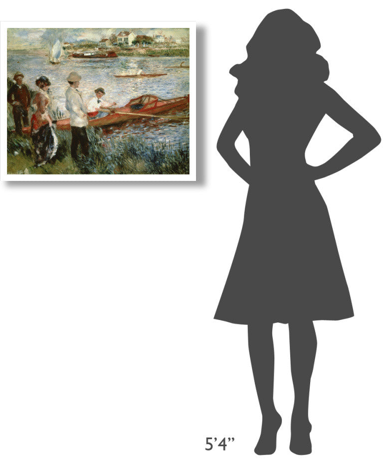 "Oarsmen at Chatou" Digital Paper Print by Pierre-Auguste Renoir, 30"x24"