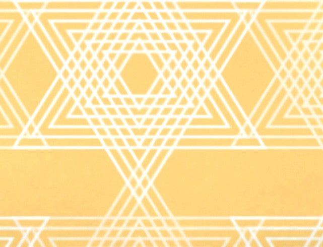 Star Light Decorative Holiday Geometric Print Bath Towel, Yellow