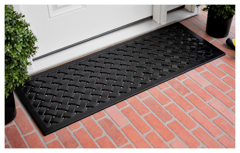 Hampton Weave Rubber Doormat 24"x48"