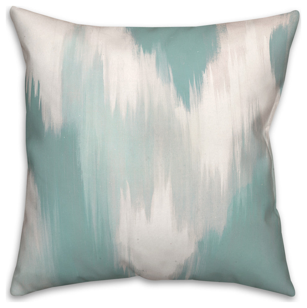 Teal Splotches 20x20 Spun Poly Pillow