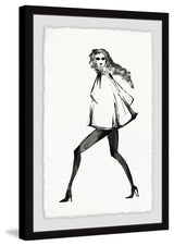 "NY Strut" Framed Painting Print, 16"x24"