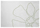 Petal Lines Spring Chenille Rug, Green/White, 5'x7'