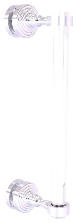 Pacific Grove 12" Single Side Shower Door Pull, Satin Chrome