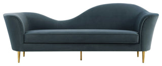 TOV Furniture Plato Grey Velvet Sofa