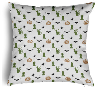 Halloween Critters Accent Pillow With Removable Insert, Scallion, 24"x24"