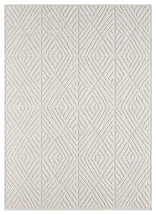 Nimes Diamond Mirage Area Rug, Ivory, 7'10"x9'10"