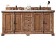 James Martin 238-105-5711-3AF 72 Inch Double Vanity w/ Solid Surface Top