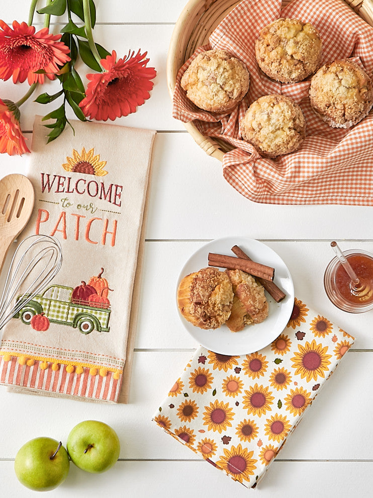 Assorted Pumpkin Patch Truck Dishtowel (Set of 3)