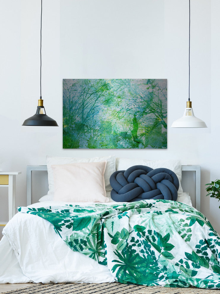 "Tavern Green" Painting Print on Brushed Aluminum, 60"x40"