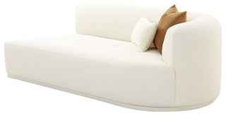 Fickle Cream Boucle Modular Right Arm Facing Loveseat