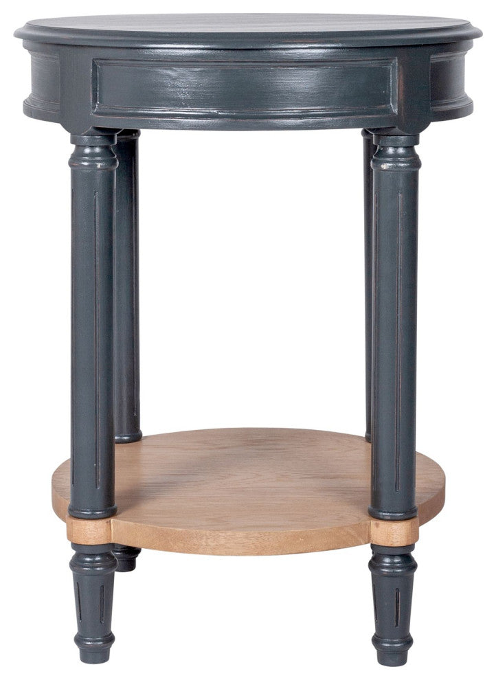 East at Main Sorano Side Table, Black-Natural