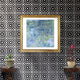 8"x8" Fes Handmade Cement Tile, Black /White, Set of 12