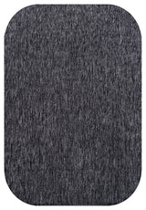 Miles Modern Minimalist Radius Corner Solid Indoor/Outdoor Shaped Area Rug