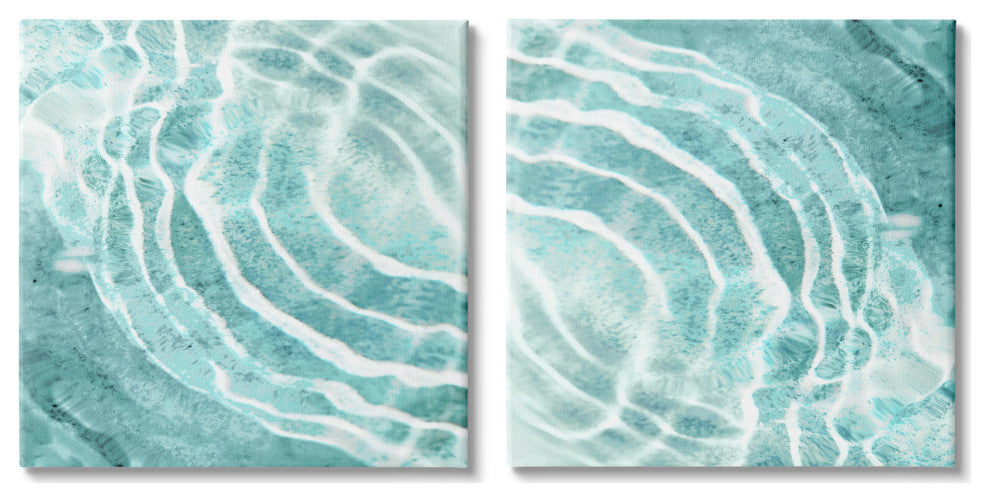 Calm Blue Water Ripples Clear Tropical Lake,17 x 17