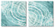 Calm Blue Water Ripples Clear Tropical Lake,17 x 17