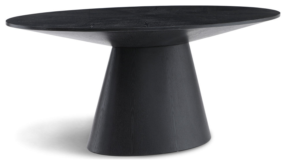 Gavin Black Dining Table, Rich Black Finish