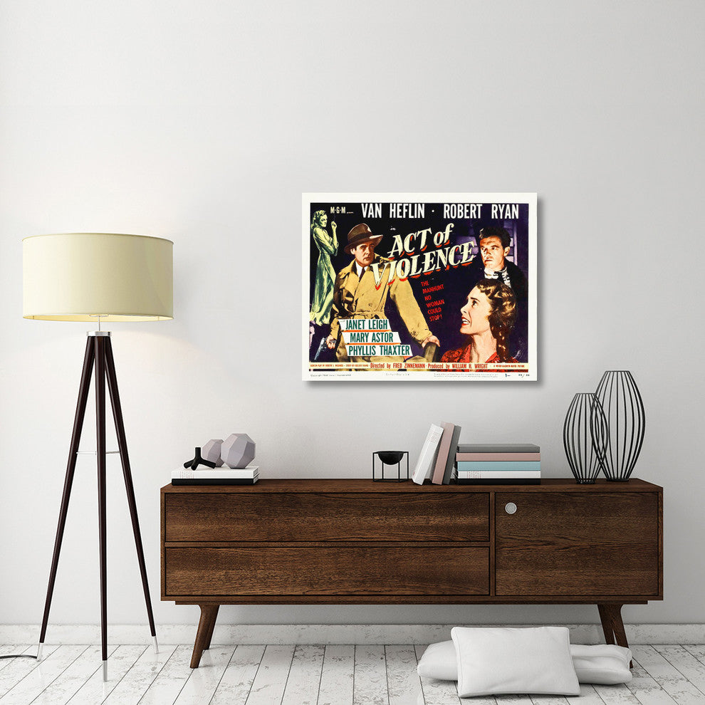 "Act of Violence" Stretched Canvas Giclee by Hollywood Photo Archive, 40x32"