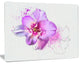 Blooming Pink Fowler Watercolor, Floral Canvas Art print, 20"x12"