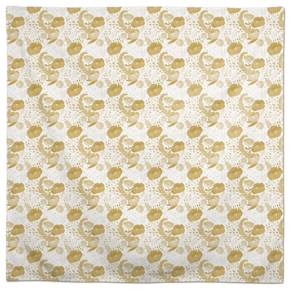 Simple Floral Yellow 2 58x58 Tablecloth