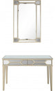 Antiqued Silver Mirror and Console Table