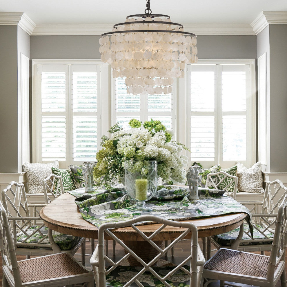 Brielle 4 Light Chandelier in Dark Bronze