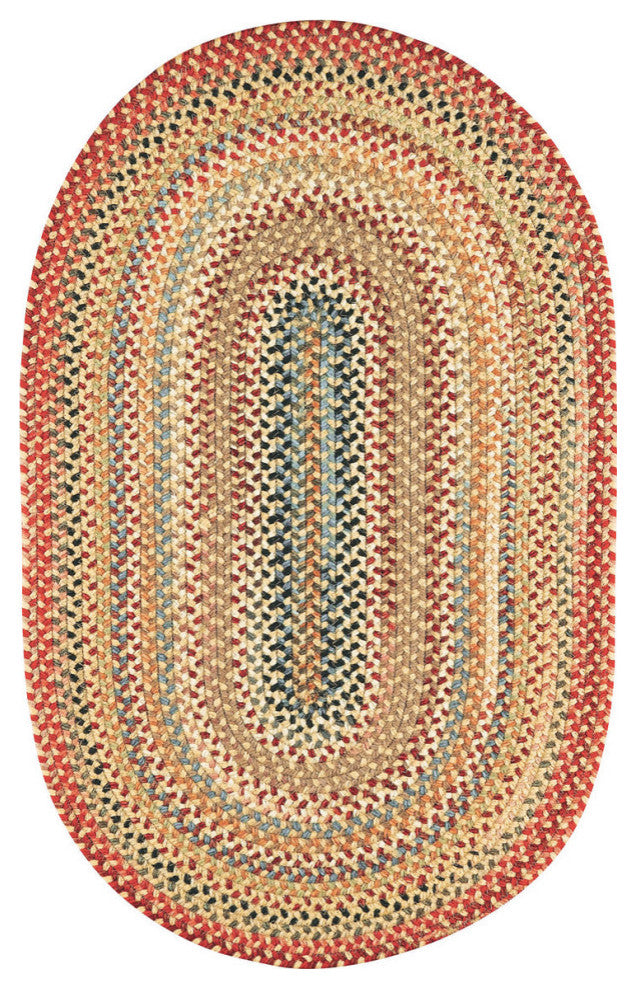 Capel Portland Gold 0346_100 Braided Rugs - 27" X 9' Runner Runner