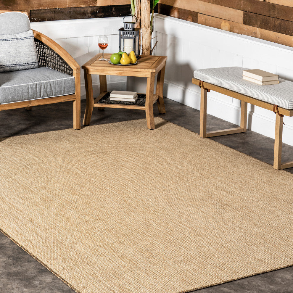 Nuloom Nakia Transitional Indoor/Outdoor Area Rug, Brown 4'x6'