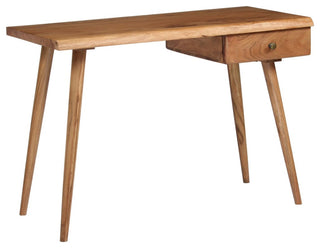 vidaXL Writing Table Home Office Computer Desk Workstation Solid Acacia Wood