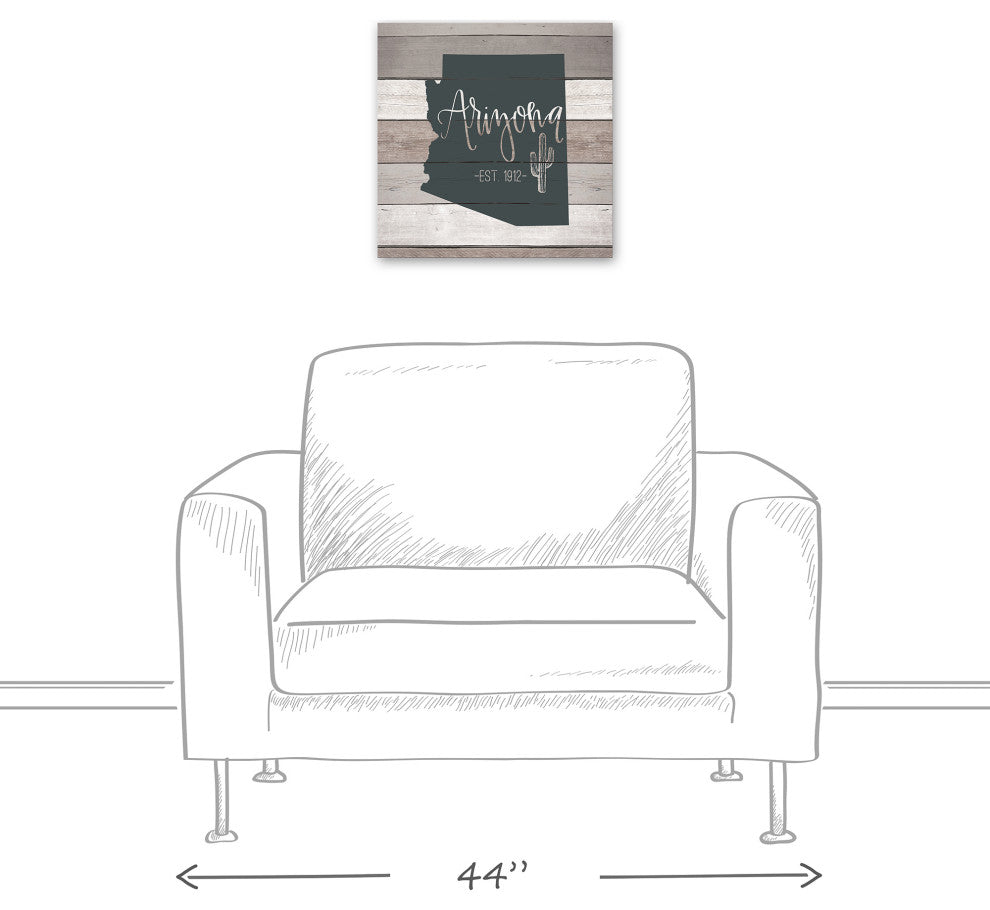 Arizona Established 16x16 Canvas Wall Art