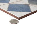 Kings Arles Blue Ceramic Floor and Wall Tile