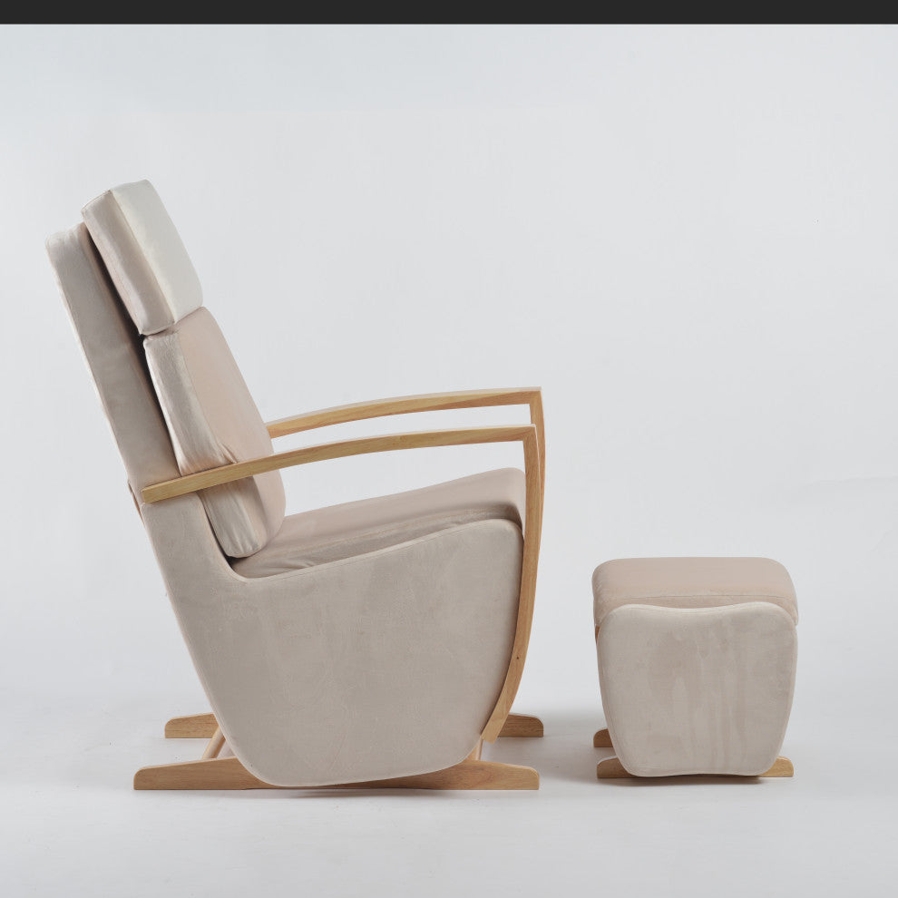 Bayliss Deluxe Glider Chair and Ottoman Set