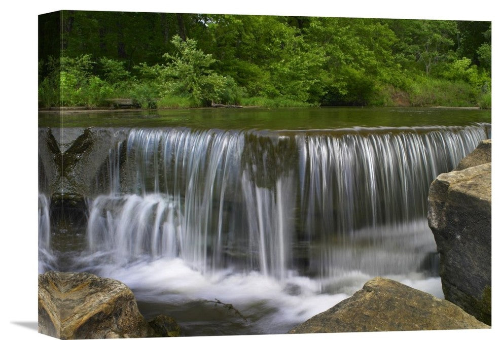 "Sand Creek Cascades In Osage Hills State Park, Oklahoma" Artwork, 16" x 12"