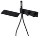 Wasser ™ Waterfall Bathroom Faucet with Handheld Shower Set, Matte Black