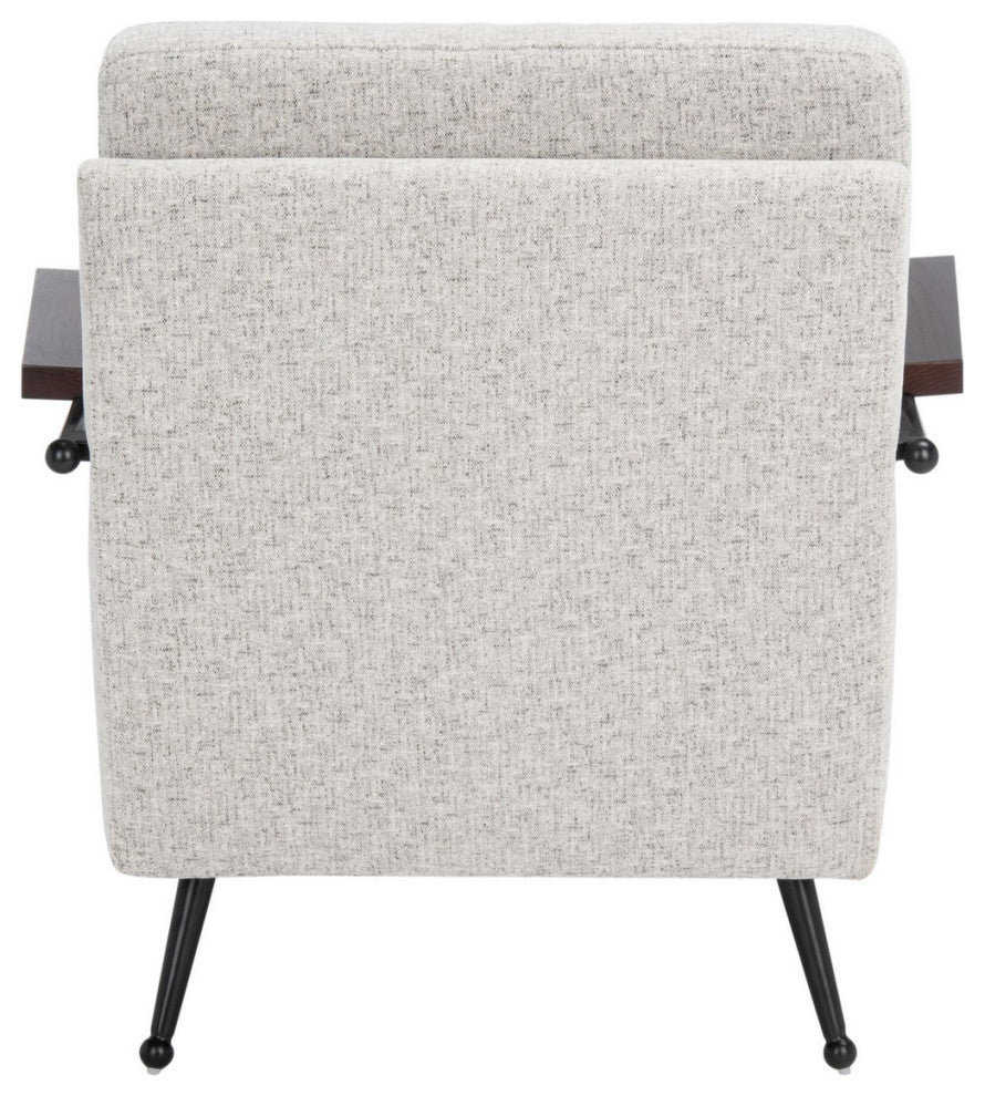 Safavieh Lohan Arm Chair, Light Grey/Gold
