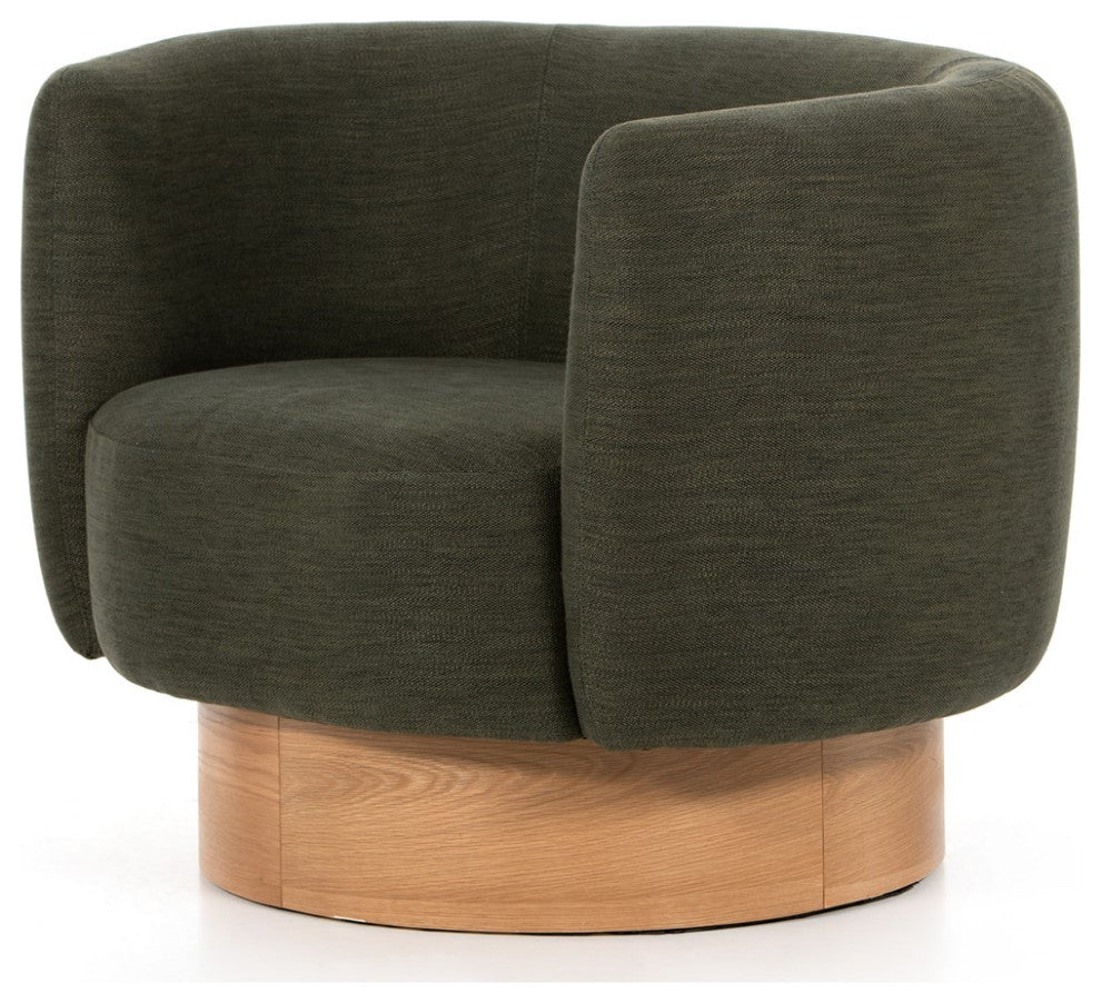 Calista Swivel Chair-Atlantis Moss